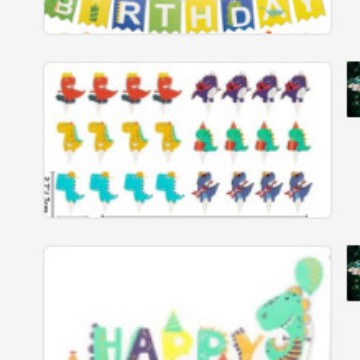 GTZ-segunda bandera de tirón de caramelo 1 Decoración de cumpleaños Bandera de tirón 1 elemento de piruleta 1 Bandera de piruleta 1 huevo grande