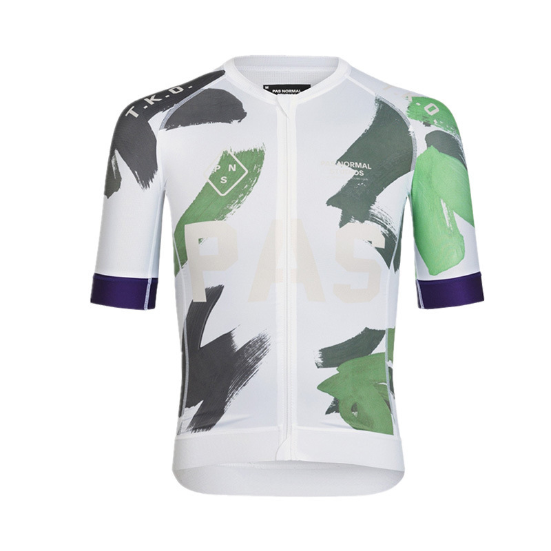 Bicicletas de carretera de montaña profesionales delgada ropa de ciclismo blanco unisex verano delgado transpirable secado rápido mangas cortas