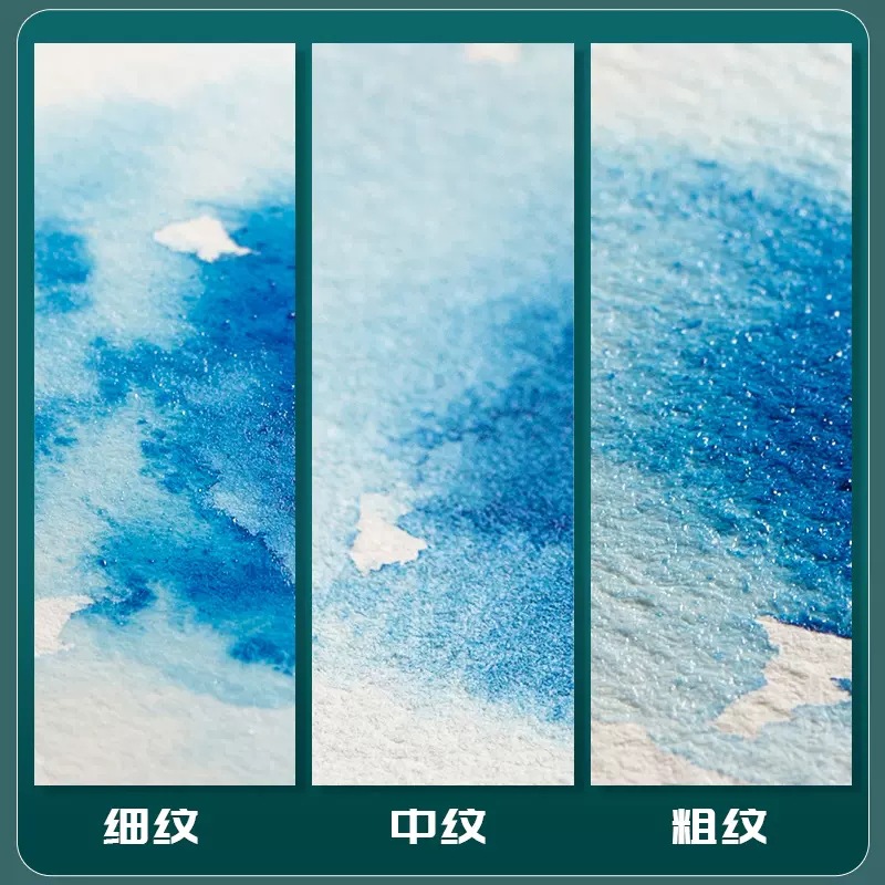 POTENTATE zunjue algodón de grado artístico A6 patrón grueso papel de acuarela 300g postal caja de hierro boceto de viaje