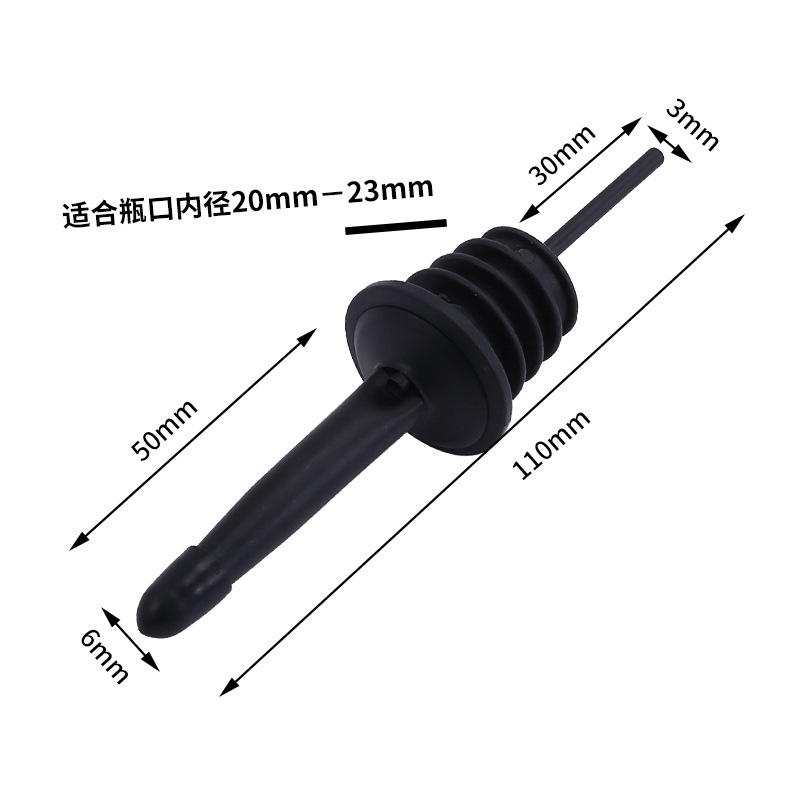 A prueba de fugas transpirable de acero inoxidable vertedor de vino tapón de botella de vino con tapa tapón de botella de aceite separador de vino tapón de botella de boca de vino en stock al por mayor