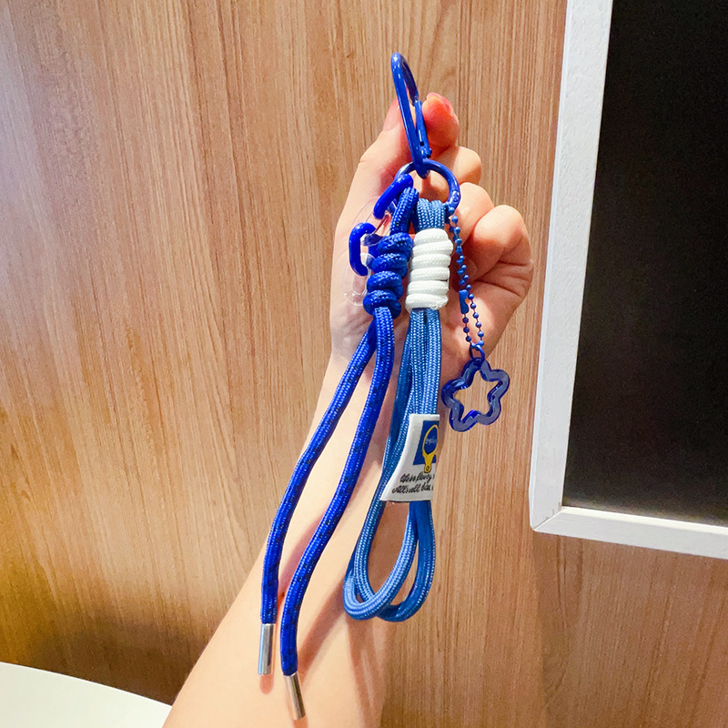 miu 編組ロープペンダントぬいぐるみナイロンストラップインスタイルキーホルダーカラビナバッグペンダントギフト|undefined