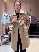 女装大衣年秋装新款韩版宽松感休闲中长款风衣外套女