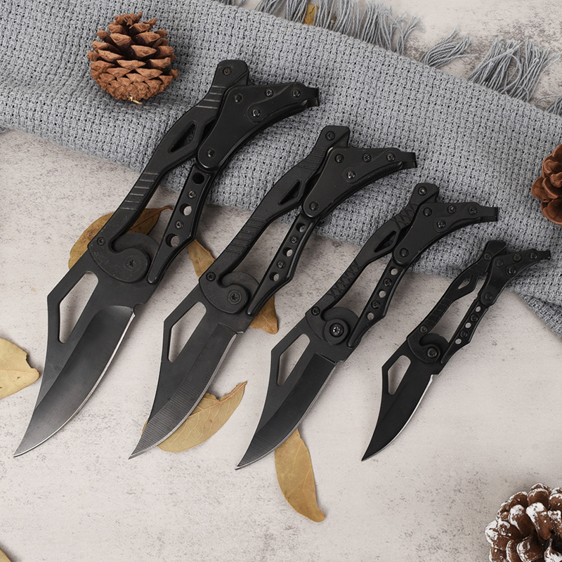 机械变形金刚小刀随身折叠刀高硬度水果刀具冷兵器刀便携锋利短刀