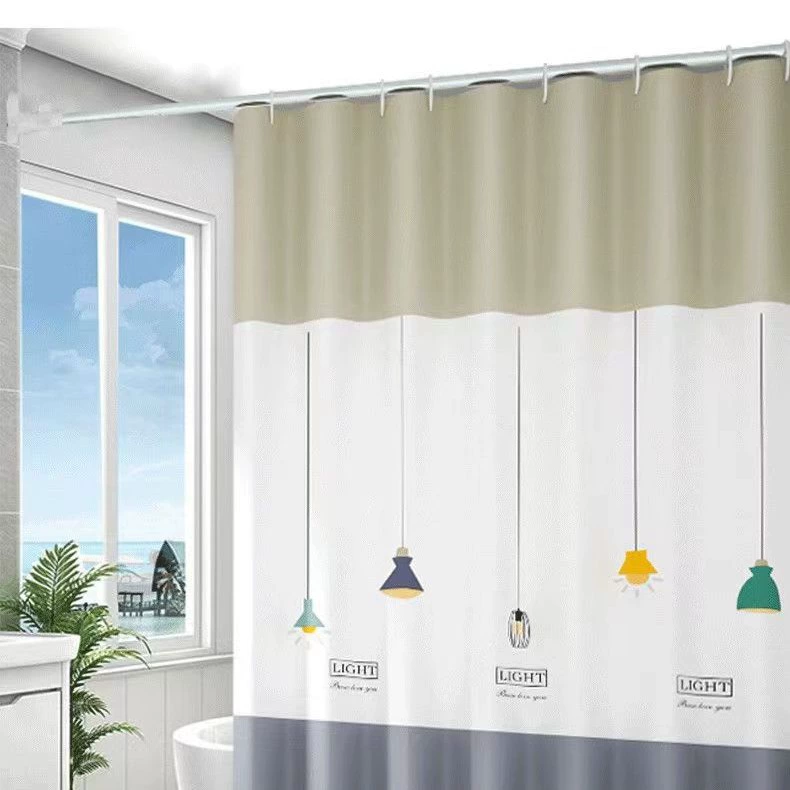 【Choose】High-end thickened waterproof and mildew-proof shower curtain cloth bathroom partition curtain window curtain