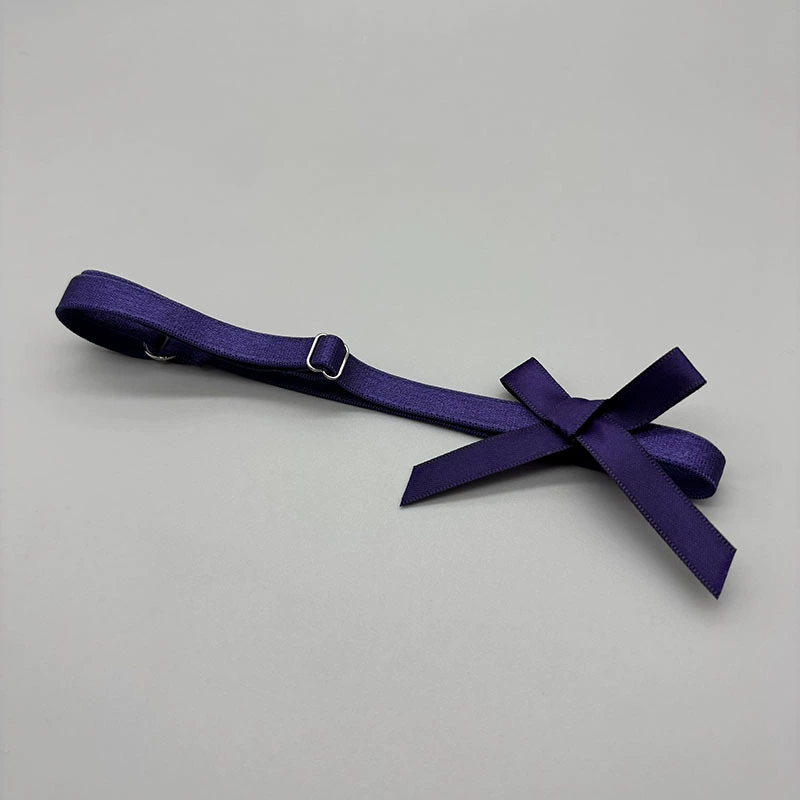 Leg Strap Bow Garter, Satin Ribbon Accessory, Adjustable One Size (Various Colors)