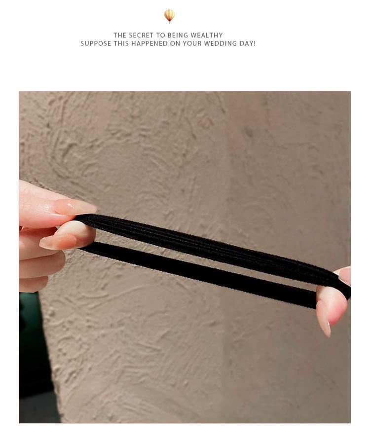 Hair Ring Hair Rope High Elastic Rubber Tendon Women's Hair Tie Adult Seamless Thickened Thick Hair Simple Hair Tie Headwear Hair Rope