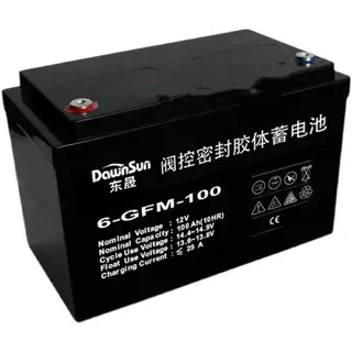 促销DOWNSUN东晟蓄电池6-GFM-100 绿色环保电瓶 基站UPS不间断电