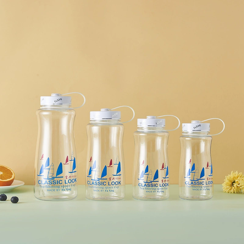 Спортивная чашка для воды большой емкости, простой стиль, устойчивая к высоким температурам и взрывозащищенная пластиковая чашка, уличная чашка для воды с защитой от падения и герметичности оптом