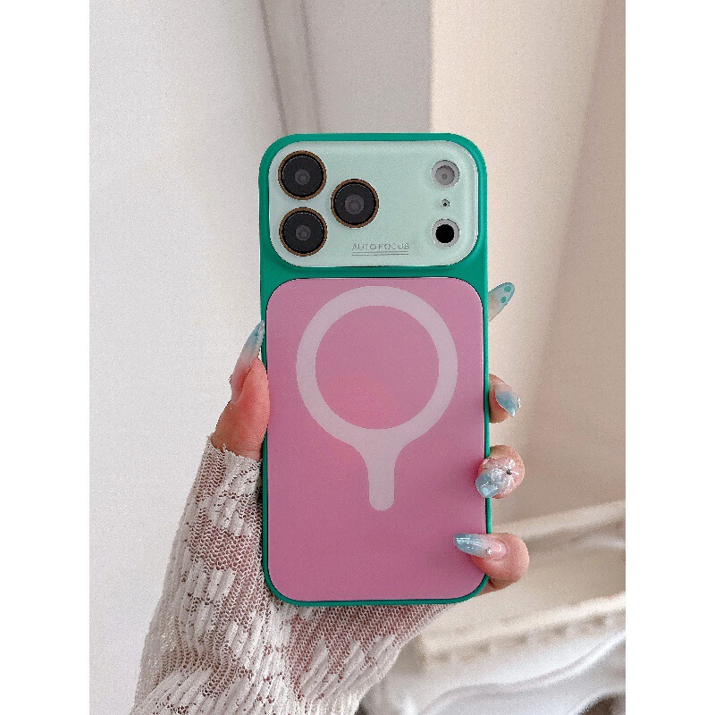 Dopamine color-blocking large window design, suitable for iPhone 18 phone case, Apple 17 Pro Max, new magnetic charging case, 16 Dopamine color-blocking large window design, suitable for iPhone 18 phone case, Apple 17 Pro Max, new magnetic charging case, 16