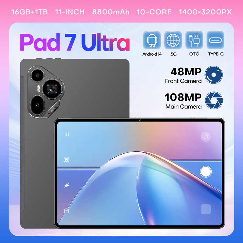Pad7Ultra Cross-Border New Hot Model 3g Calling Android Smart Tablet 10.1 Inch 3+32g Overseas Shipping