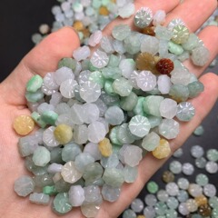 翡翠A級品 ミャンマー翡翠 小八卦 男女兼用ジュエリー カラフル翡翠ペンダント 卸売