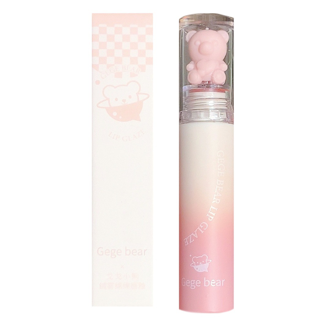 Gege oso terciopelo niebla suave labio esmalte terciopelo mate superficie mostrar tez terciopelo fácil de color boca labio rojo barro