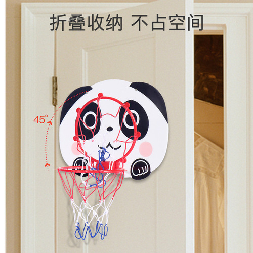 Tiger Panda Variety of Children's Indoor Vertical Basketball Stands Family Interactive Entertainment Height-Liftable Basketball Stands