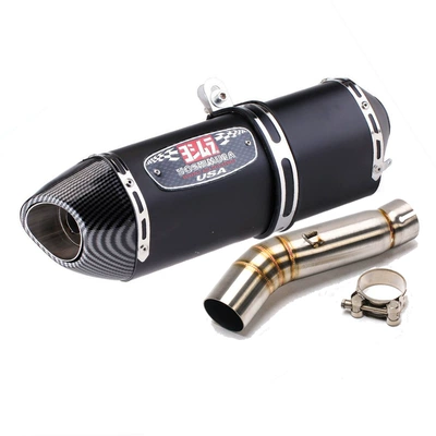 Motorcycle modified exhaust middle section Motorcycle exhaust pipe - a