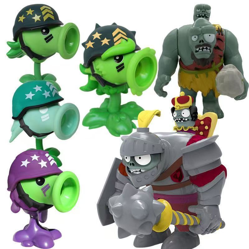 Super Machine Gun Venom Pea Original Pea Bulk Plants Vs. Zombies Toy New Character Giant Zombie