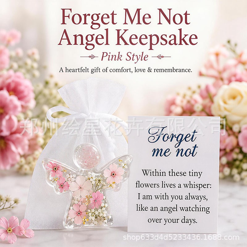 New cross-border Tiny Angel Gift acrylic flat angel craft card