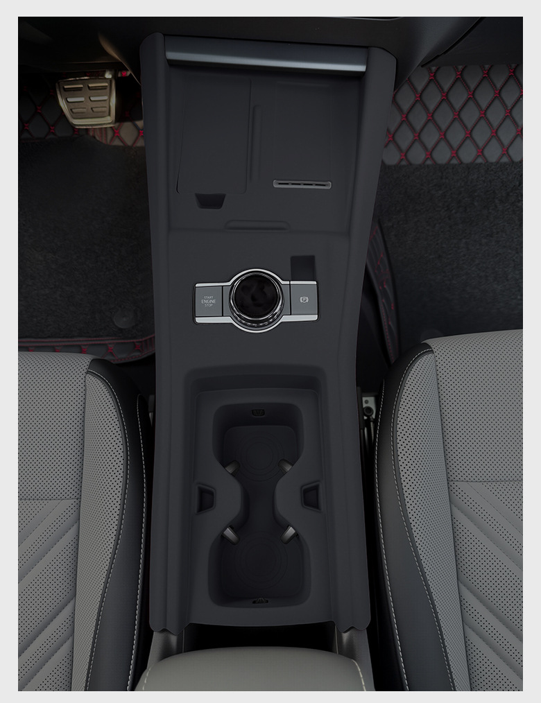 25 Volkswagen Tanyue L Central Control Panel Silicone Pads, Water Coasters, Wireless Charging Protective Pads, Car Modification Accessories
