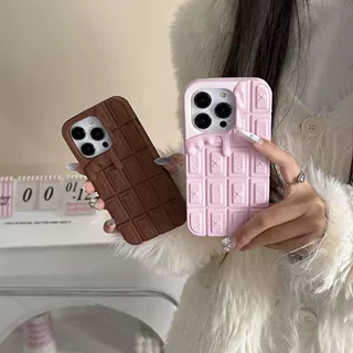 卡通创意巧克力适用三星A16手机壳S23/S24/S25Ultra软硅胶保护套