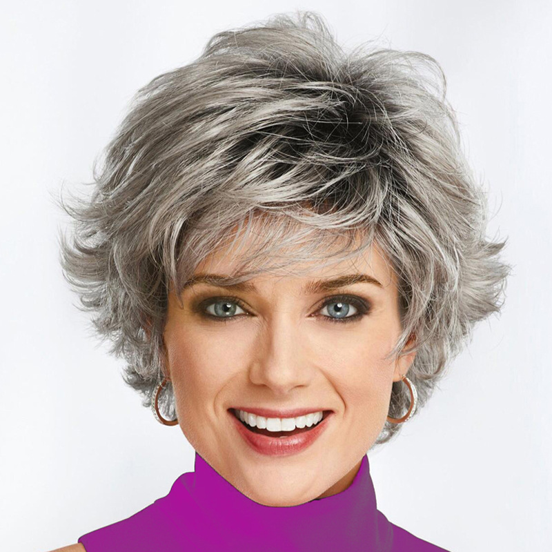 Manufactor Direct selling Foreign trade Wig Best seller Wig Wig Gradient Oblique bangs fluffy Anti-Alice Wig