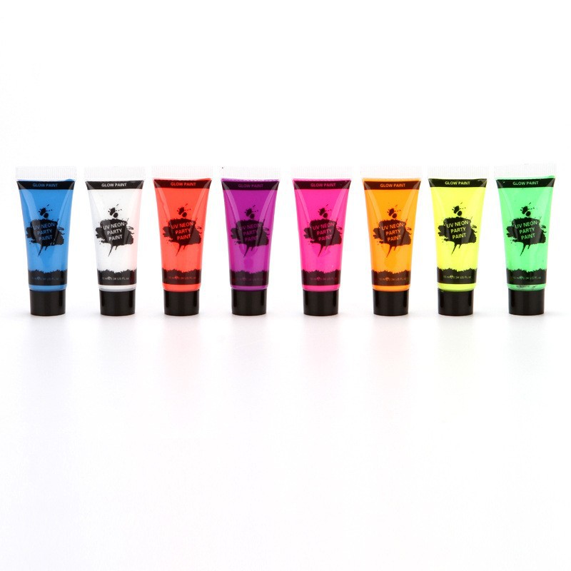 10ml * 8-color fluorescente pintado versión mejorada (brillante)