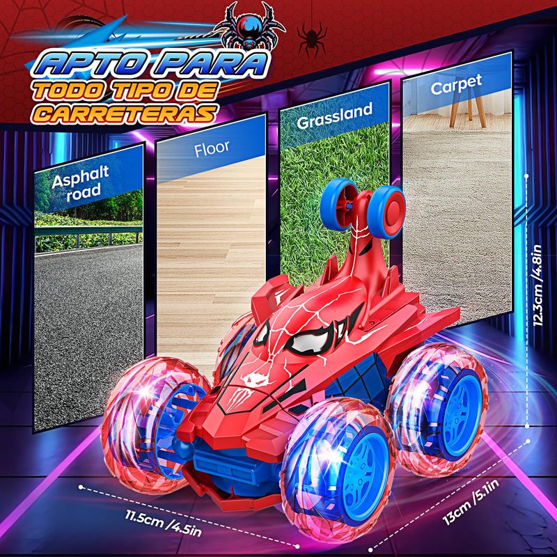 クロスボーダースパイダーリモートコントロールカー 2.4G ライトリモートコントロールおもちゃユニコーンライトリモートコントロールダンプトラック|undefined