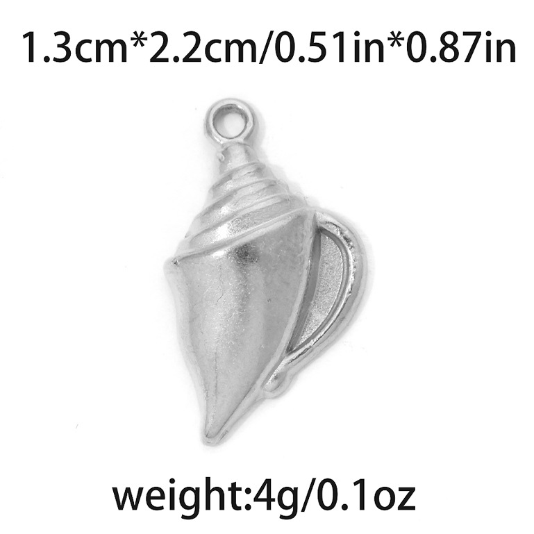 304ステンレス海洋シリーズ高投げ品質貝殻海螺海亀ペンダントビーチ風アクセサリーdiy部品