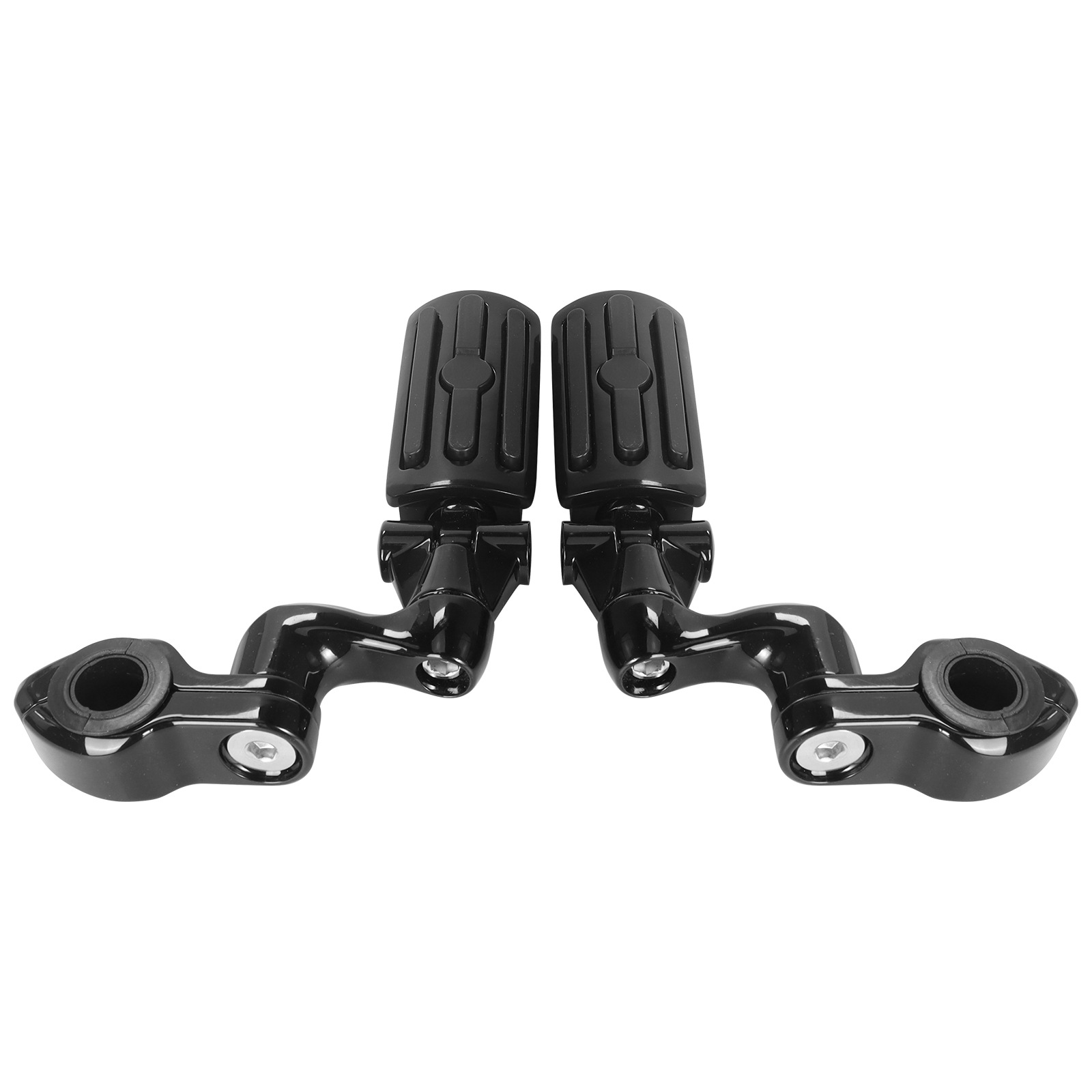 Harley Street Glide Motorcycle Modified Rubber Short Pedal Set Footrest Guard Bar Rest Bracket