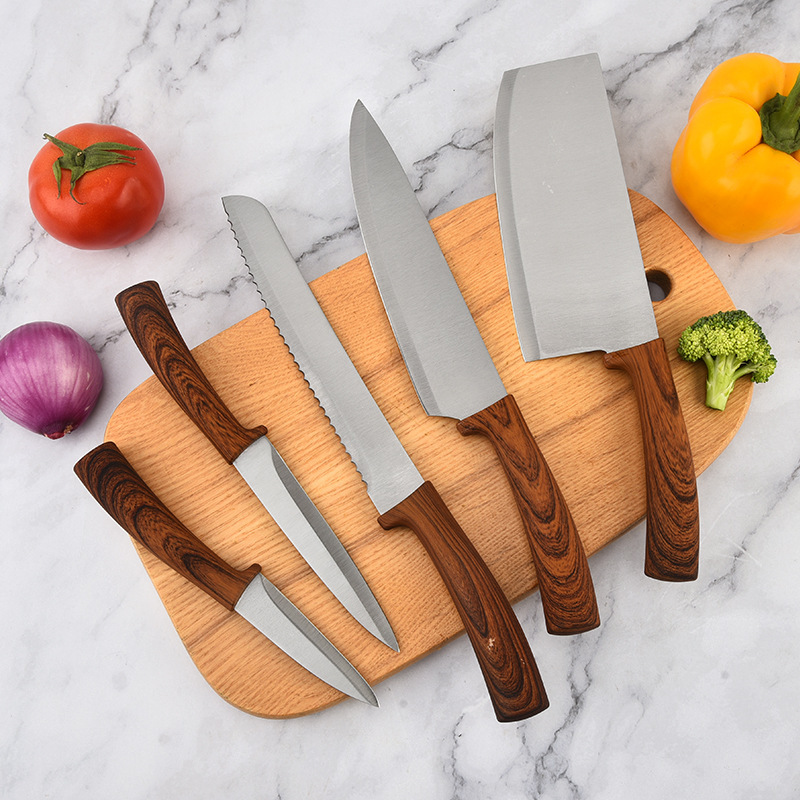Herramientas de cocina para el hogar Cuchillo de cocina de acero inoxidable Juego de cuchillos de chef