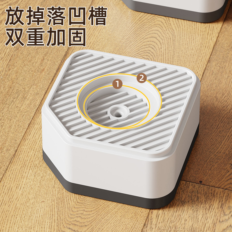 Washing machine base frame, anti-vibration, non-slip feet