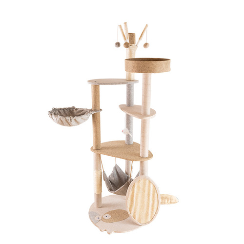 Cat climbing frame wholesale all-in-one large cat cat stand cat tree cat jumping platform sisal one piece drop shipping foreign trade cat tower
