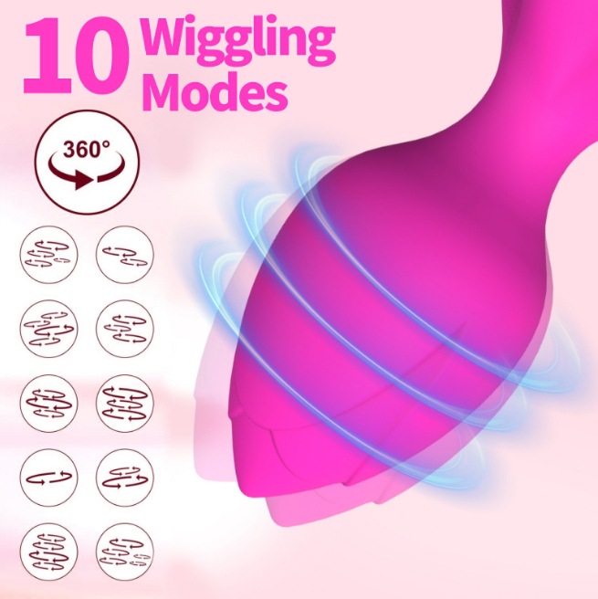 新品APP玫瑰跳蛋肛塞10頻震動器男女拉拉自慰成人按摩棒一件代發