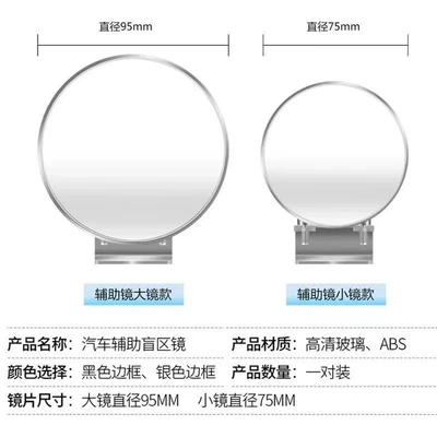 Car Wide-Angle Mirror — Qìchē Large field of view rear view auxiliary mirror
