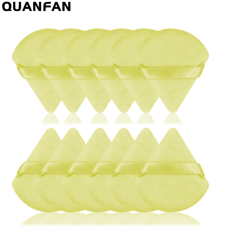 Suministro directo transfronterizo triángulo pequeño cuadrado redondo corazón melocotón polvo seco miel en polvo maquillaje multicolor material de pelo corto súper suave