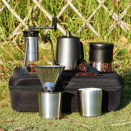 手冲咖啡器具礼盒套裝 户外手冲壶欧式不锈钢咖啡套具礼品