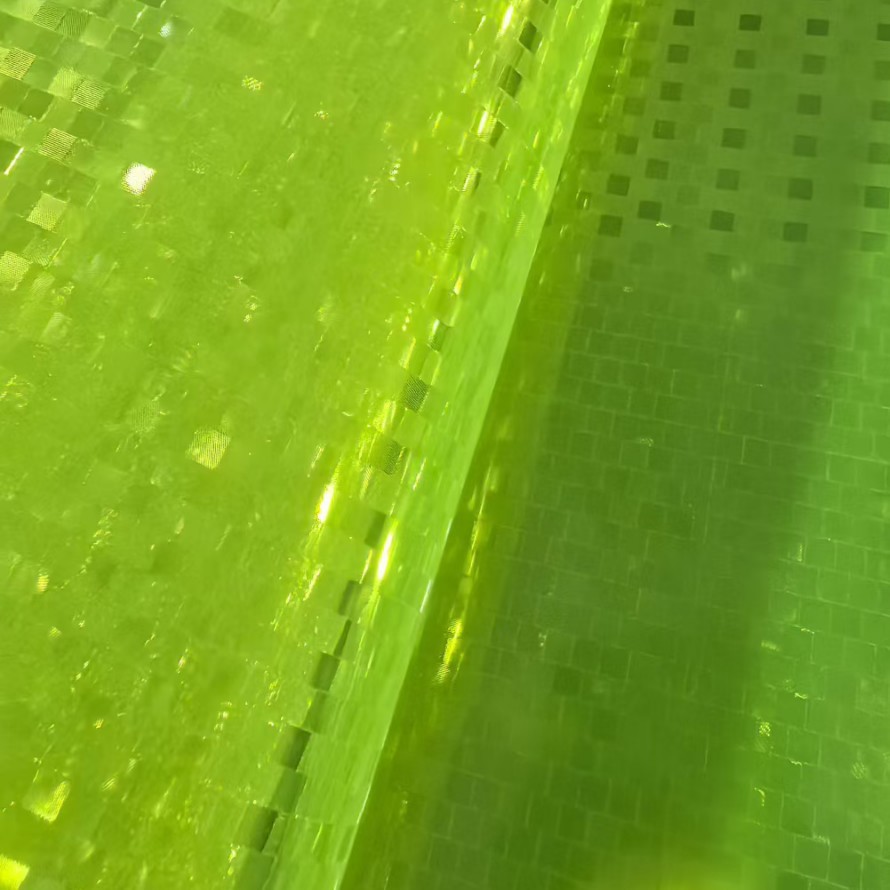 荧光黄.绿等色反光晶格片,小方格.暗格子,PVC反光片