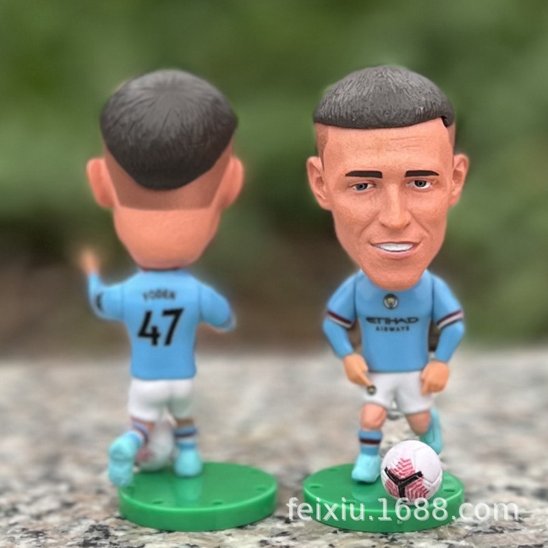Jugador estrella Benzemahaland Vinicius C Ronaldo Messi Naymar Doll Mbappé Doll