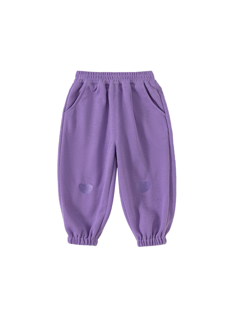 Pantalones largos para niñas Youbao, pantalones deportivos con forma de corazón para primavera y otoño, pantalones deportivos para niños, pantalones largos informales, pantalones jogger para niños pequeños