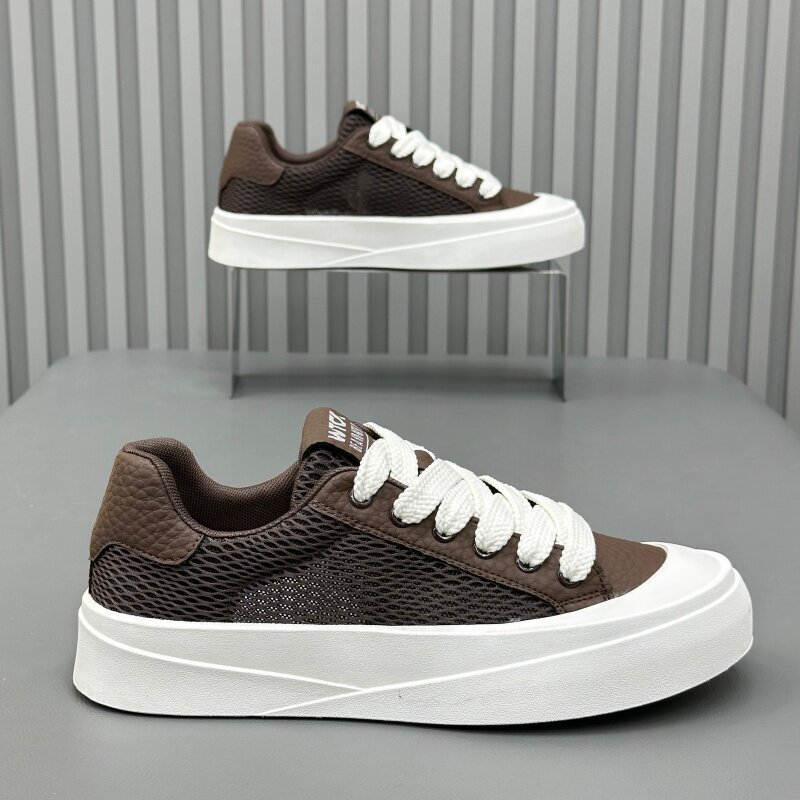 Men's Shoes 2026 Summer Flat Breathable Mesh Casual Soft-Soled Comfortable Trendy Lightweight Lace-Up Fashion Sneakers Men's Shoes 2026 Summer Flat Breathable Mesh Casual Soft-Soled Comfortable Trendy Lightweight Lace-Up Fashion Sneakers