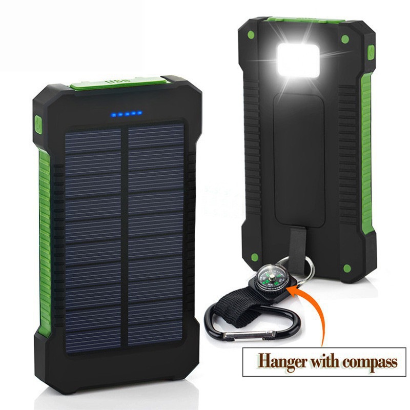 Cross-border outdoor solar power bank large capacity 20000 mA ultra-thin convenient mobile phone universal mobile power