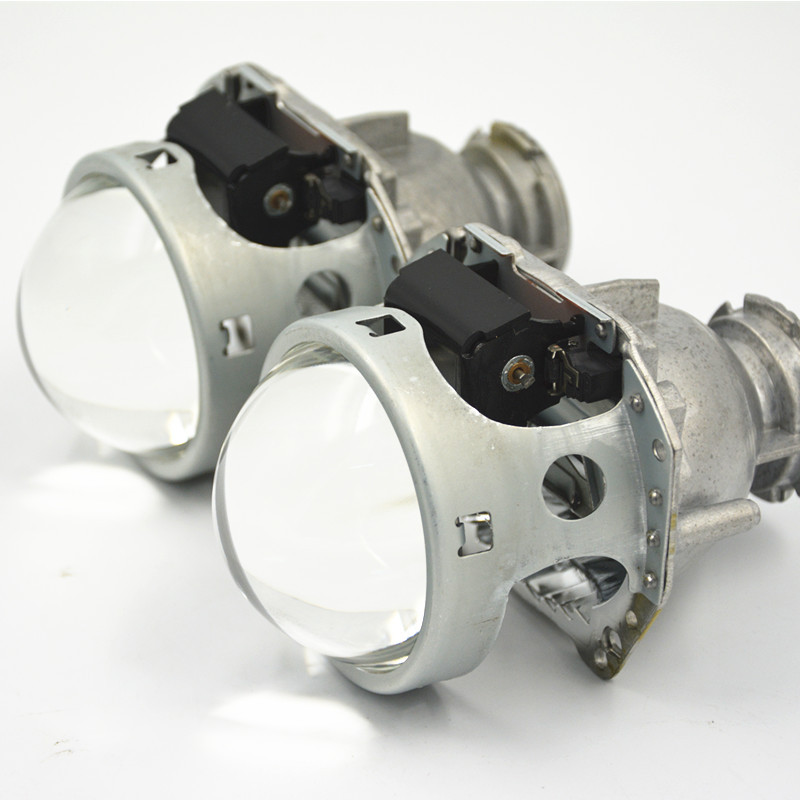 Haiwu lente de doble luz de alta definición, faro de automóvil Haiwu lente de doble luz, lente de xenón, lámpara de automóvil modificada