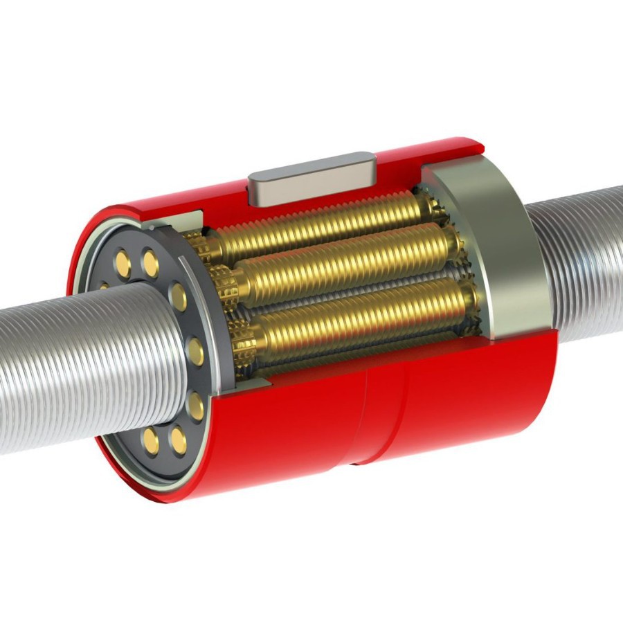 ROLLVIS循环式行星滚柱丝杠 材质轴承钢注塑机用高承载