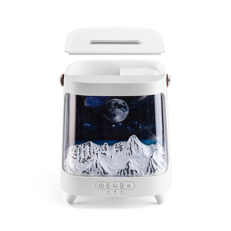 七彩火焰香薰机家用氛围感极光空气喷香机桌面星空精油扩香加湿器|undefined