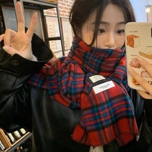 新款保暖情侣围巾女小红书推荐可搭配大衣秋冬季百搭学生围脖男