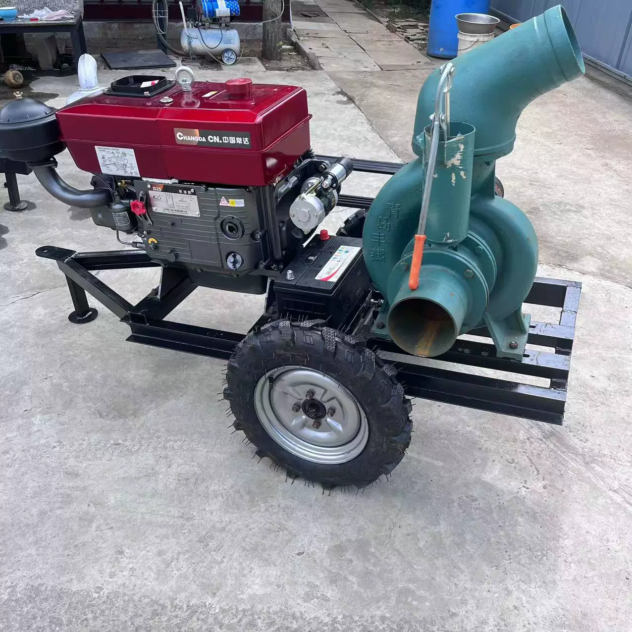 Шесть дюймов большой водяной насос для орошения сельскохозяйственных угодий