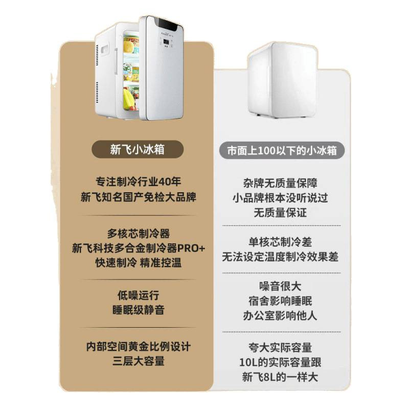 热卖新飞迷你小冰箱小型一人车载冰箱学生宿舍家用小冰柜2025新款|undefined