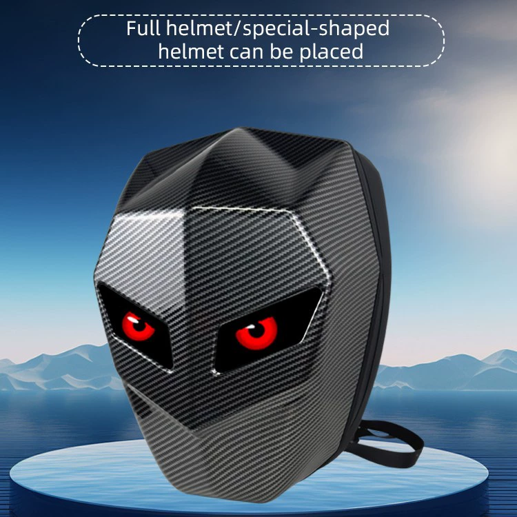 Светодиодный рюкзак для мотоциклистов, светящиеся колеса для письма, глаза, мотоциклетная велосипедная сумка для шлема, мужская и женская сумка через плечо, Bluetooth, сделай сам