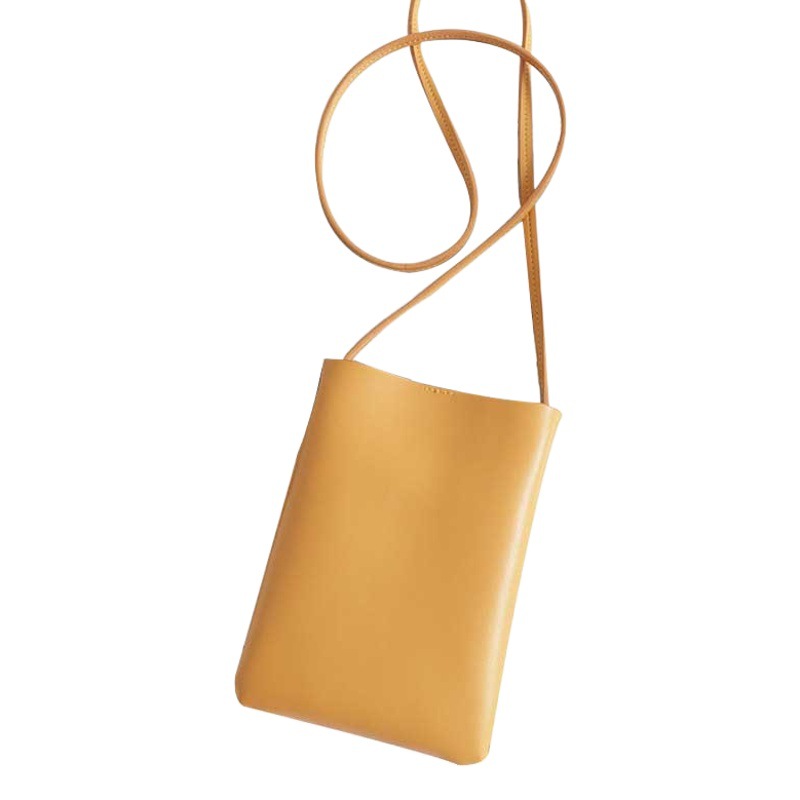 New artistic style leather handbag girls shopping small bag small fresh messenger bag