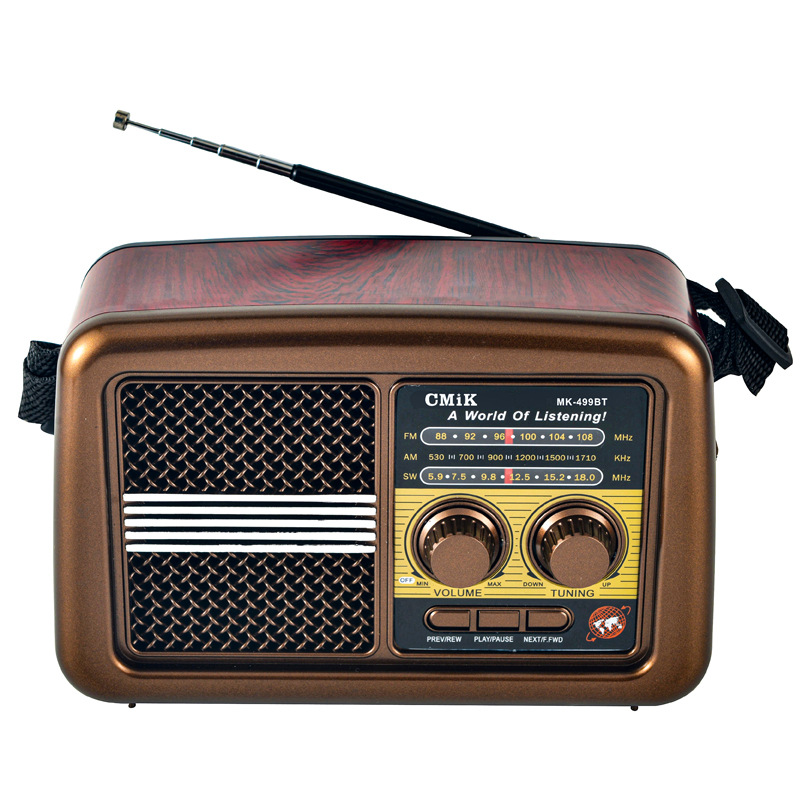 Comercio exterior transfronterizo mayorista retro radio multifuncional FM portátil antiguo altavoz bluetooth tarjeta USB broadcast
