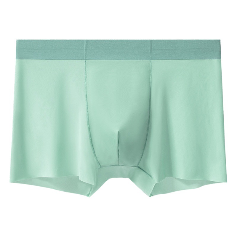 X5 [nuevo] ropa interior masculina de primavera modal de seda de hielo de color sólido de cintura media de gran tamaño para niños pequeños boxer shorts