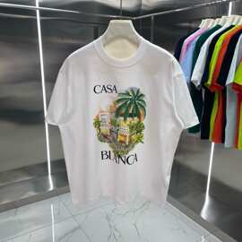 Casablanca美式潮牌网拍短袖男士情侣ins夏季超火T恤女上衣短袖